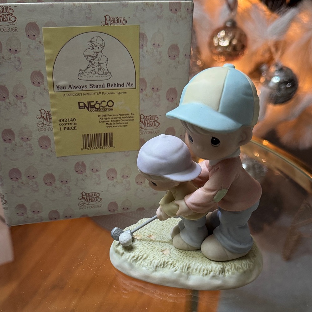 Enesco Precious Moments Golfing Duo Figurine “You Always Stand Behind Me”